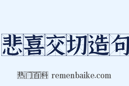 悲喜交切造句是什么意思的图片